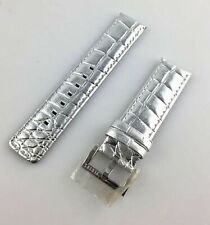 CINTURINO OROLOGIO VERSUS VERSACE 20MM UNISEX SILVER VERA PELLE QUALITA' 