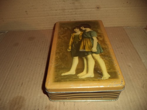 Antica scatola latta - antica,