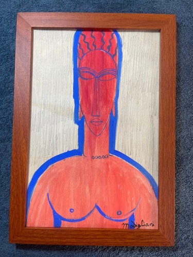 Modigliani disegno carta - su,