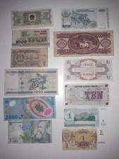 Lotto 12 Banconote mondo