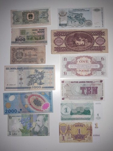 Lotto banconote mondo - 12,