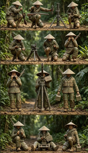 Modellino viet cong guerra - viet,