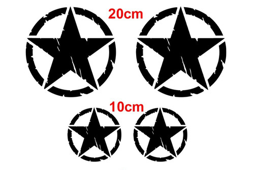 Adesivi 20cm 10cm stella - adesivi,