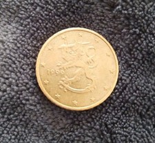 Moneta 50 Centesimi di Euro ~ Finlandia Leone Araldico 1999