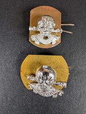 After WW2 British Army 17th / 21st Lancers Uniform Collar Badges