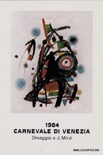 # CARNEVALE: VENEZIA 1984 - omaggio a J. MIRO' "ARLECCHINO GIULLARE"