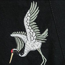 Uomo Crane Ricamato 3/4