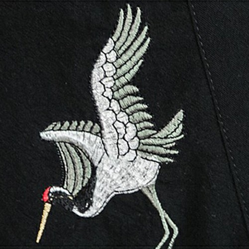 Uomo crane ricamato 4 - uomo, 3/4