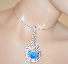 Collana donna argento platino