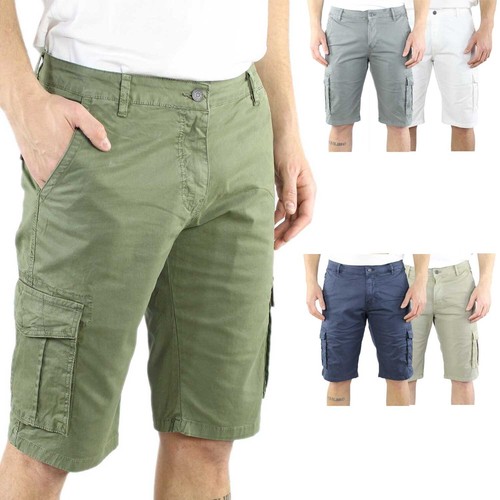 Bermuda uomo cargo cotone - bermuda,