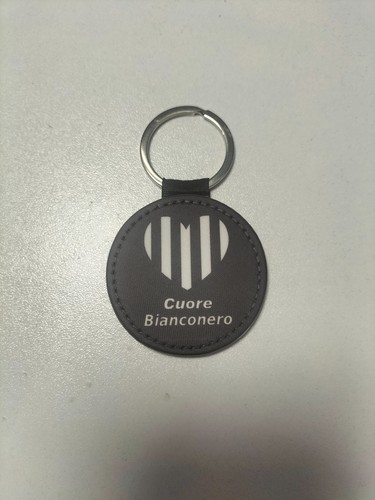 Portachiavi cuore bianco nero - bianco,
