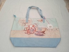 Borsa da spalla turchese con