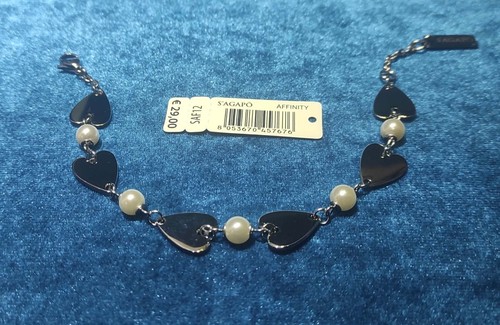 Bracciale donna acciaio cuori - bracciale,