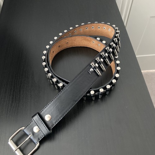 Cintura uomo bullet nera - , biker