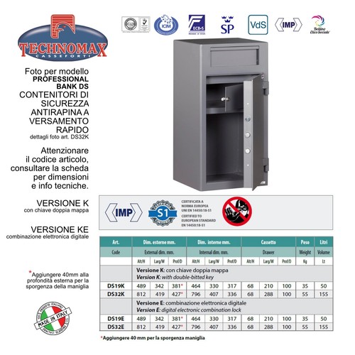 Cassaforte technomax - cassaforte,