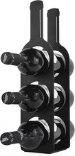 Portabottiglie Verticale per Tre Bottiglie Di Vino, Elegante E Minimalista, 100%