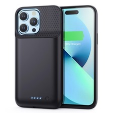 Cover Batteria per iPhone 12 Pro Max/13 Pro Max/14 Pro Max/14 Plus (6,7"), 8600m