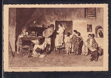 Cartolina Pittore G. Costantini Scuola del Villaggio YB566