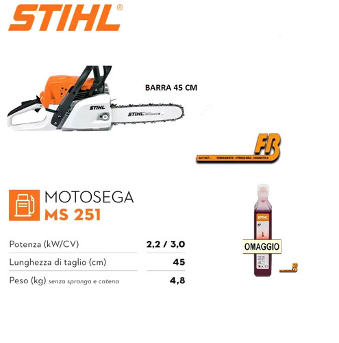 Motosega stihl 251 barra - -,