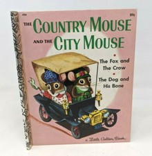 1961 The Country Mouse and the City Mouse Fox Crow #426 Little Golden Book DB21