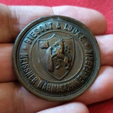 BIESOLT & LOCKE MACCHINE DA CUCIRE GERMANIA VECCHIA PLACCA (MM.42) #MD590