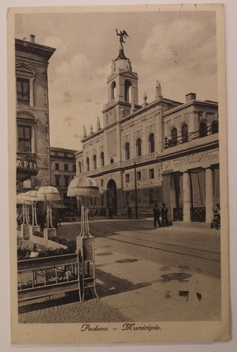 Cartolina padova municipio - cartolina,