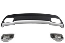 Paraurti Diffusore Punte Scarico per Mercedes Classe A W176 2012-2018 Sport Pack