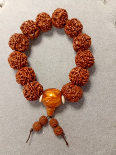 Bracciale elastico marrone - bracciale,