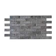 Pannelli 3D Rivestimento a parete in PVC effetto MATTONI GRIGI USURATI 96x48cm R