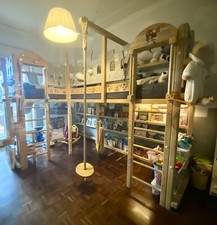 2 Letti per bambini Woodland In Pino Massicciò non Trattato.  1200€ + Ss.