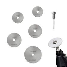 Lama circolare kit 6 dischi mandrino per mini trapano disco lame taglia legno