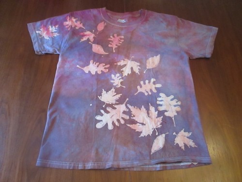 Shirt batik fall leaves - batik,