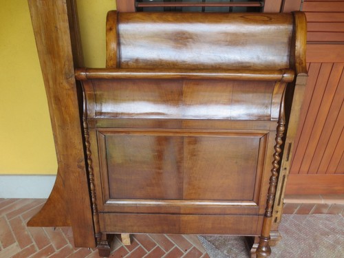 Letto barca noce - letto,