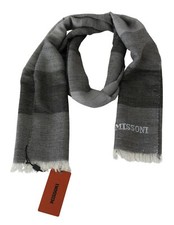 Sciarpa MISSONI grigia a righe
