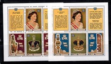 Isole Cook 1978 Michel 556-563 foglietto 100% nuovo di zecca Regina Elisabetta II