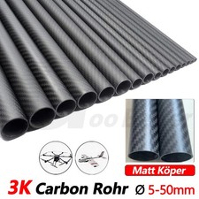 Tubo CFK Ø5-50 mm 3K corpo in