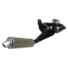 MARMITTA SIMONINI VESPA PX 80 125 150 166 177 SPRINT CON SILENZIATORE IN CARBONI