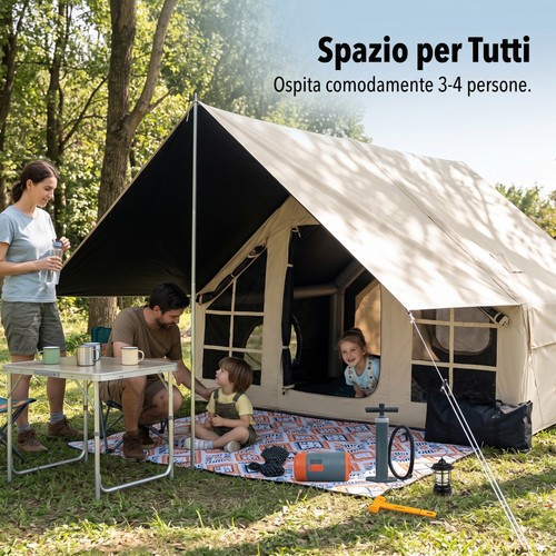 Tenda gonfiabile con pompa - gonfiabile,