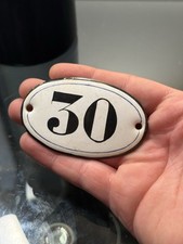 Placca Smaltata Numéro 30