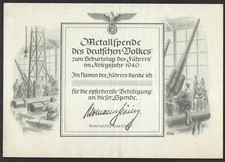 German Reich 1940 volantino