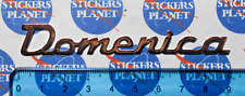 ADESIVO STICKER AUTOCOLLANT AUFKLEBER VINTAGE AUTO MOTO TUNING NOME DOMENICA