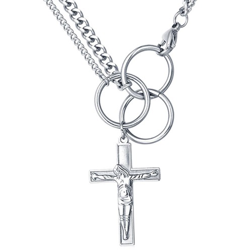 Collana con ciondolo croce - , in