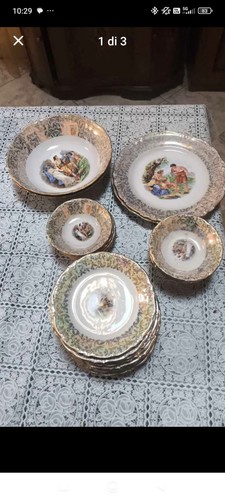 Servizio piatti vintage - servizio,