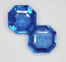 Anello Topazio Blu Naturale