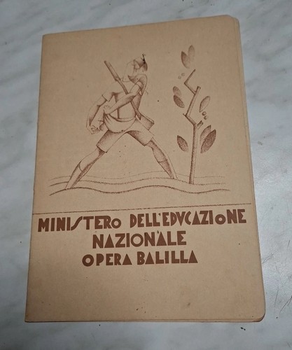 Pagella scolastica 1933 opera - scolastica,