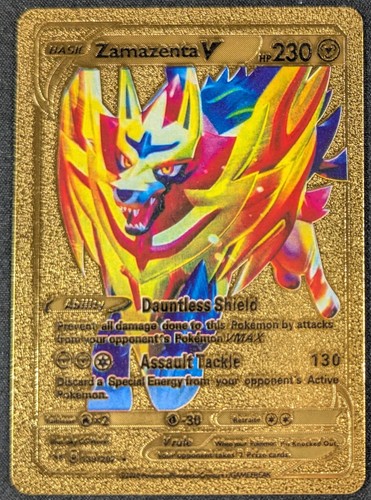 Zamazenta gold foil fan art - foil,
