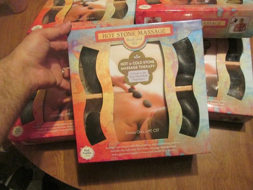 Hot stone massage book kit - massage,
