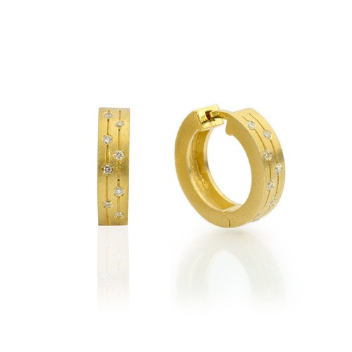 Orecchini cerchio click oro - a,