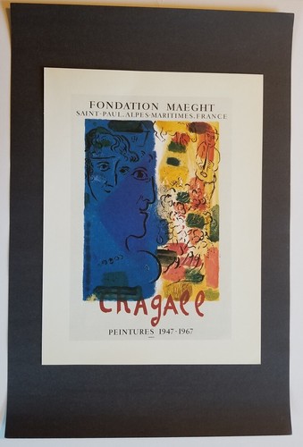 Marc chagall profilo - profilo, blu