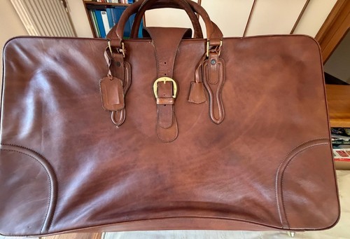 Valigia vintage vera pelle